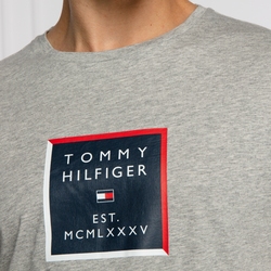 Tommy Hilfiger pánské šedé tričko Box Print - S (PG5)