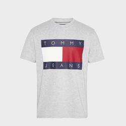 Tommy Hilfiger pánské šedé tričko Flag - L (P01)