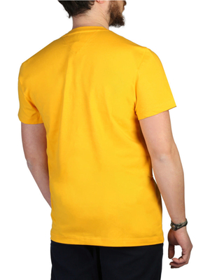 Tommy Hilfiger pánské hořčicové tričko Logo - S (ZEW)