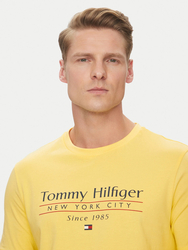 Tommy Hilfiger pánské žluté tričko - L (ZF0)