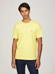 Tommy Hilfiger pánské žluté tričko  - L (ZF0)