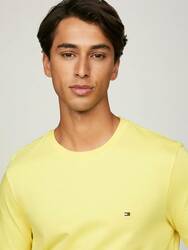 Tommy Hilfiger pánské žluté tričko  - L (ZF0)