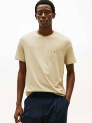 Tommy Hilfiger pánské béžové tričko  - L (RBT)
