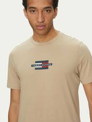 Tommy Hilfiger pánské béžové tričko Flag - S (RBT)