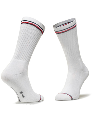 Tommy Hilfiger pánské bílé ponožky 2 pack - 39/42 (300)