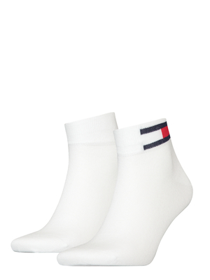 Tommy Hilfiger pánské bílé ponožky 2 pack - 39/42 (003)
