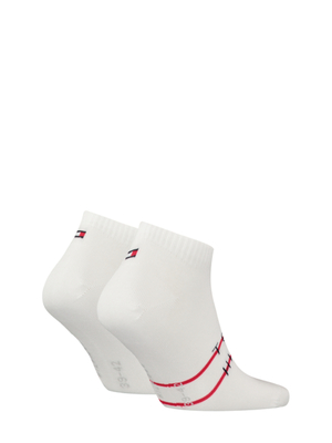 Tommy Hilfiger pánské bílé ponožky 2 pack - 39/42 (001)