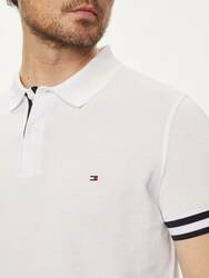 Tommy Hilfiger pánské bílé polo tričko - XXL (YBR)