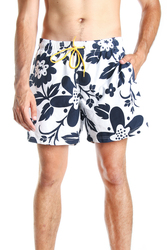 Tommy Hilfiger pánské bílé plavky se vzorem Flower