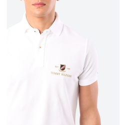Tommy Hilfiger pánské bílé polo Gold Icon - L (YAF)