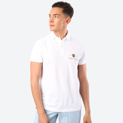 Tommy Hilfiger pánské bílé polo Gold Icon - L (YAF)
