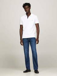 Tommy Hilfiger pánské bílé polo - XXXL (YBR)