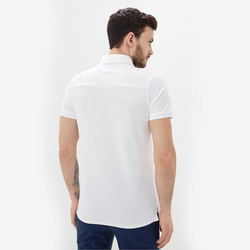 Tommy Hilfiger pánské bílé polo tričko MB - XL (YBS)