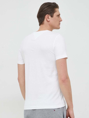 Tommy Hilfiger pánské bílé tričko Brand - XXL (YBR)