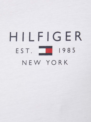 Tommy Hilfiger pánské bílé tričko Brand - XXL (YBR)