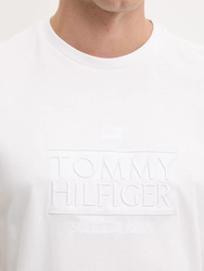 Tommy Hilfiger pánské bílé tričko  - S (YBR)