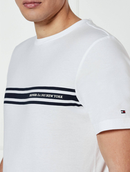 Tommy Hilfiger pánské bílé tričko - M (YBR)