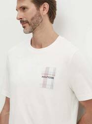 Tommy Hilfiger pánské bílé tričko  - M (YBH)