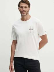 Tommy Hilfiger pánské bílé tričko  - M (YBH)