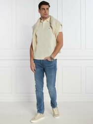 Tommy Hilfiger pánské krémové polo tričko - M (AEF)