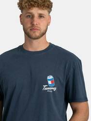 Tommy Jeans pánské modré tričko - S (C1G)