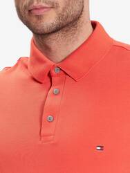 Tommy Hilfiger pánské oranžové polo tričko - M (SOH)