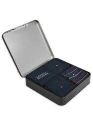Tommy Hilfiger pánské modré ponožky 4 pack - 39/42 (NAV)