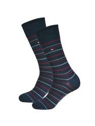 Tommy Hilfiger pánské modré ponožky 4 pack - 39/42 (NAV)
