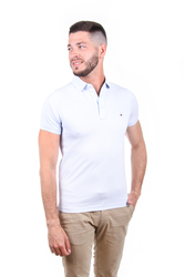 Tommy Hilfiger pánské světle modré polo Luxury