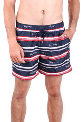 Tommy Hilfiger pánské tmavě modré plavky s proužkem