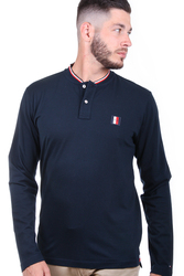 Tommy Hilfiger pánské tmavě modré polo Baseball - M (CJM)
