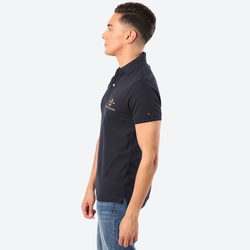 Tommy Hilfiger pánské tmavě modré polo Gold Icon - M (CJM)
