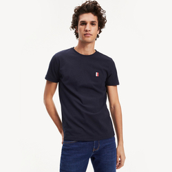 Tommy Hilfiger pánské tmavě modré tričko Label