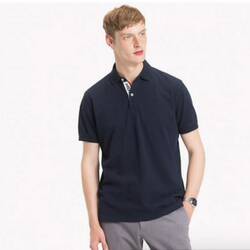 Tommy Hilfiger pánské tmavě modré polo Placket - L (403)