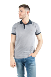 Tommy Hilfiger pánské tmavě modré vzorované polo