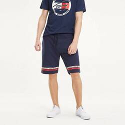 Tommy Hilfiger pánské tmavě modré šortky s pruhem