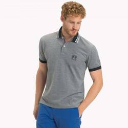Tommy Hilfiger pánské tmavě modré melírované polo