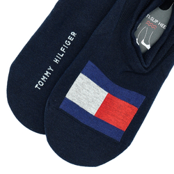 Tommy Hilfiger pánské tmavě modré ponožky 2 pack - 39/42 (3)