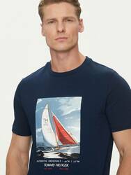 Tommy Hilfiger pánské tmavě modré tričko - S (DAF)
