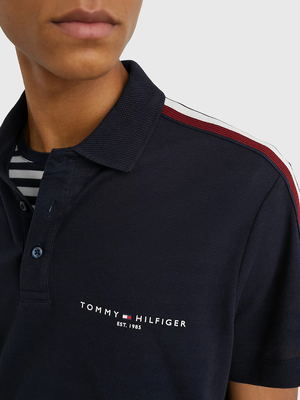 Tommy Hilfiger pánské tmavěmodré polo tričko - S (DW5)