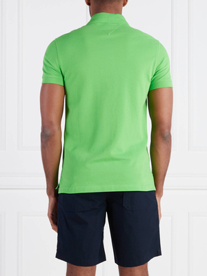 Tommy Hilfiger pánské zelené polo tričko - S (LWY)
