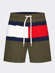 Tommy Hilfiger pánské zelené plavky Medium - S (RBN)