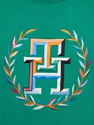 Tommy Hilfiger pánské zelené tričko Laurel - S (L4B)