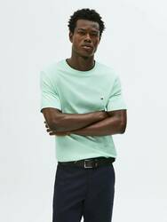 Tommy Hilfiger pánské zelenkavé tričko  - L (LXY)