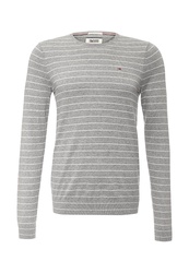 Tommy Hilfiger pánský šedý pruhovaný svetr Basic