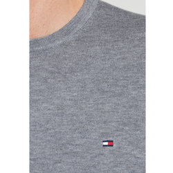 Tommy Hilfiger pánský šedý svetr Plaited - XXL (043)
