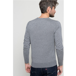 Tommy Hilfiger pánský šedý svetr Plaited - XXL (043)