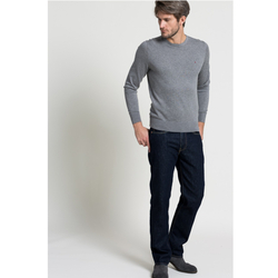 Tommy Hilfiger pánský šedý svetr Plaited - XXL (043)