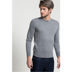 Tommy Hilfiger pánský šedý svetr Plaited - XXL (043)