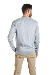 Tommy Hilfiger pánský šedý svetr Plaited - XL (023)